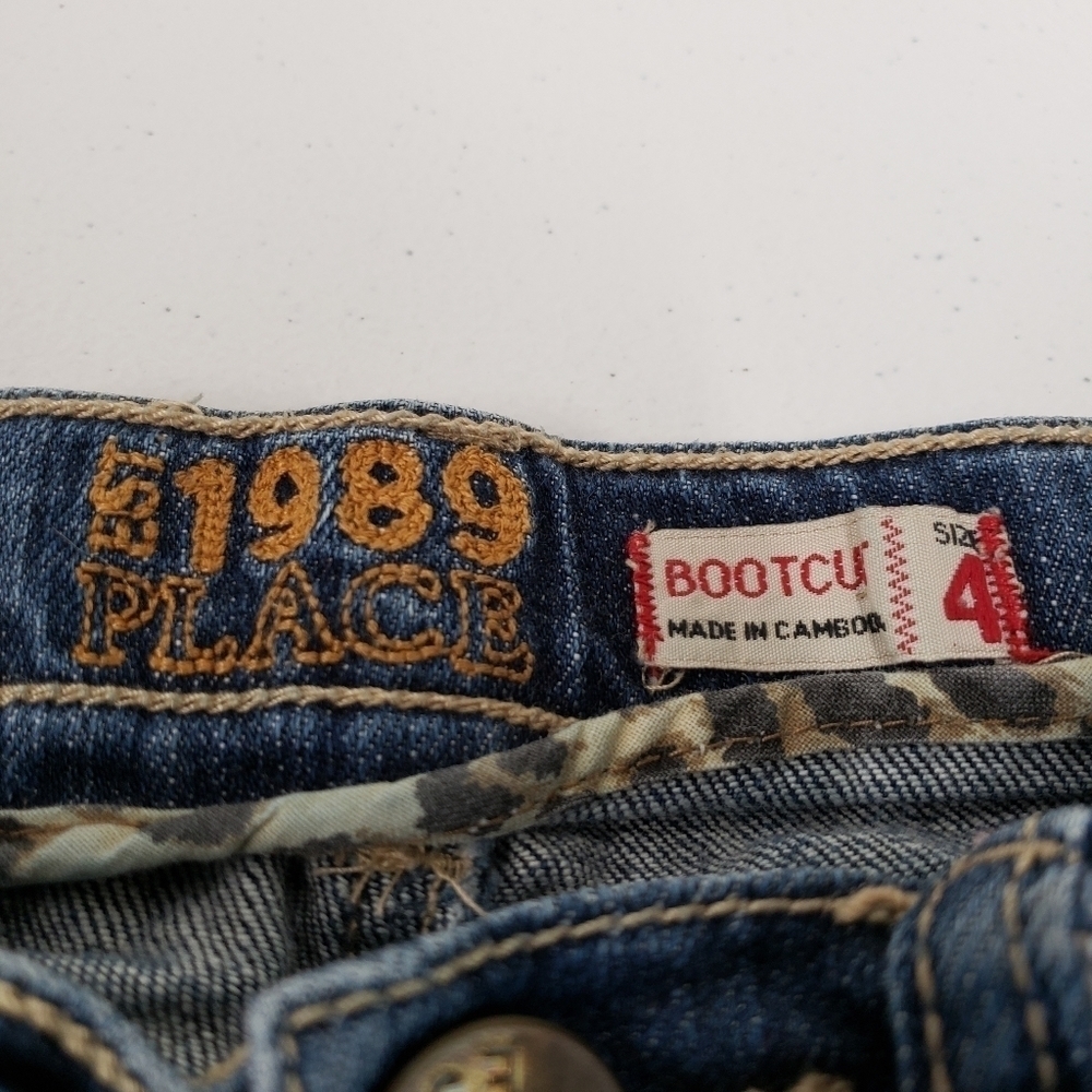1989 Place Girls Horse Bootcut Jeans Size 4 - Picture 7 of 9